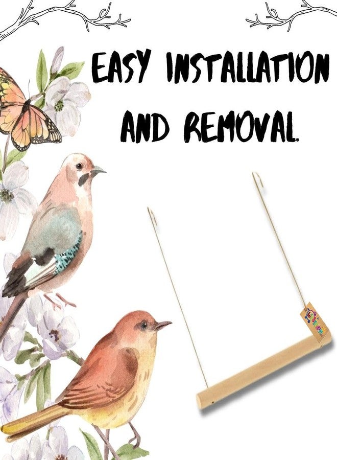 ويستيرن إرا أرجوحة معلقة على قفص الطيور من ويسترن إيرا - عزز وقت لعب صديقك ذي الريش، مثالية للطيور الصغيرة والكبيرة (عبوة من قطعتين) سلك بمقاس 4×6 و6×8 - Image 3